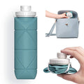 Folding Silicone Water Bottle - Collapsible bottle for Travel, Cycling, Gym, Camping (RA-067)